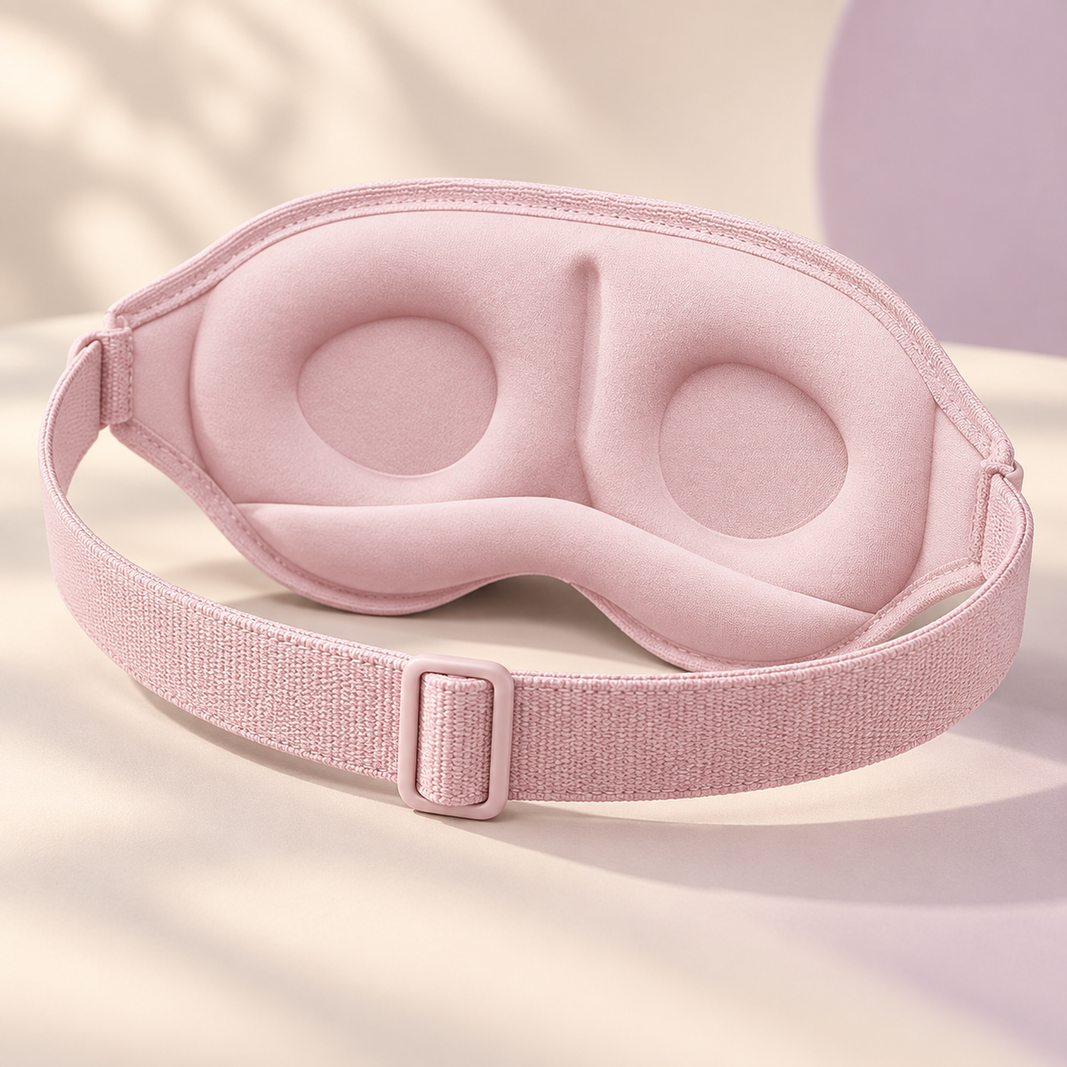Pink Cloud Sleep Mask and adjustable elastic strap