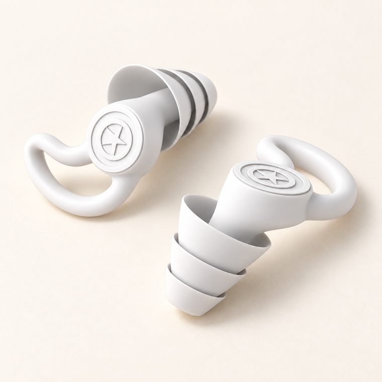Hushly Everyday Earplugs in white