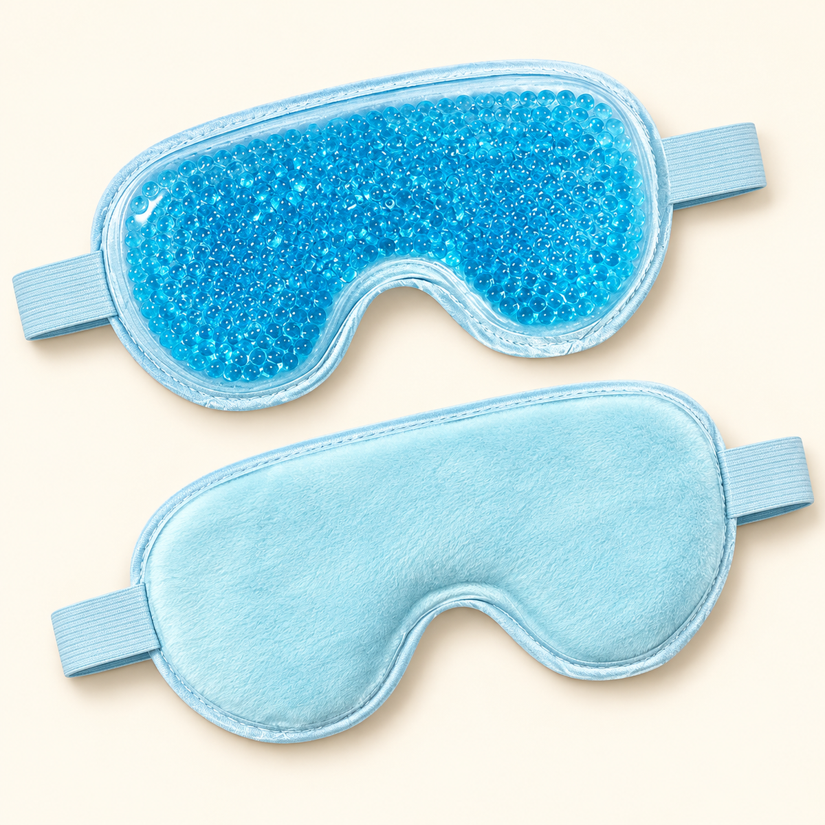 Front and soft reverse side of the cooling eye mask